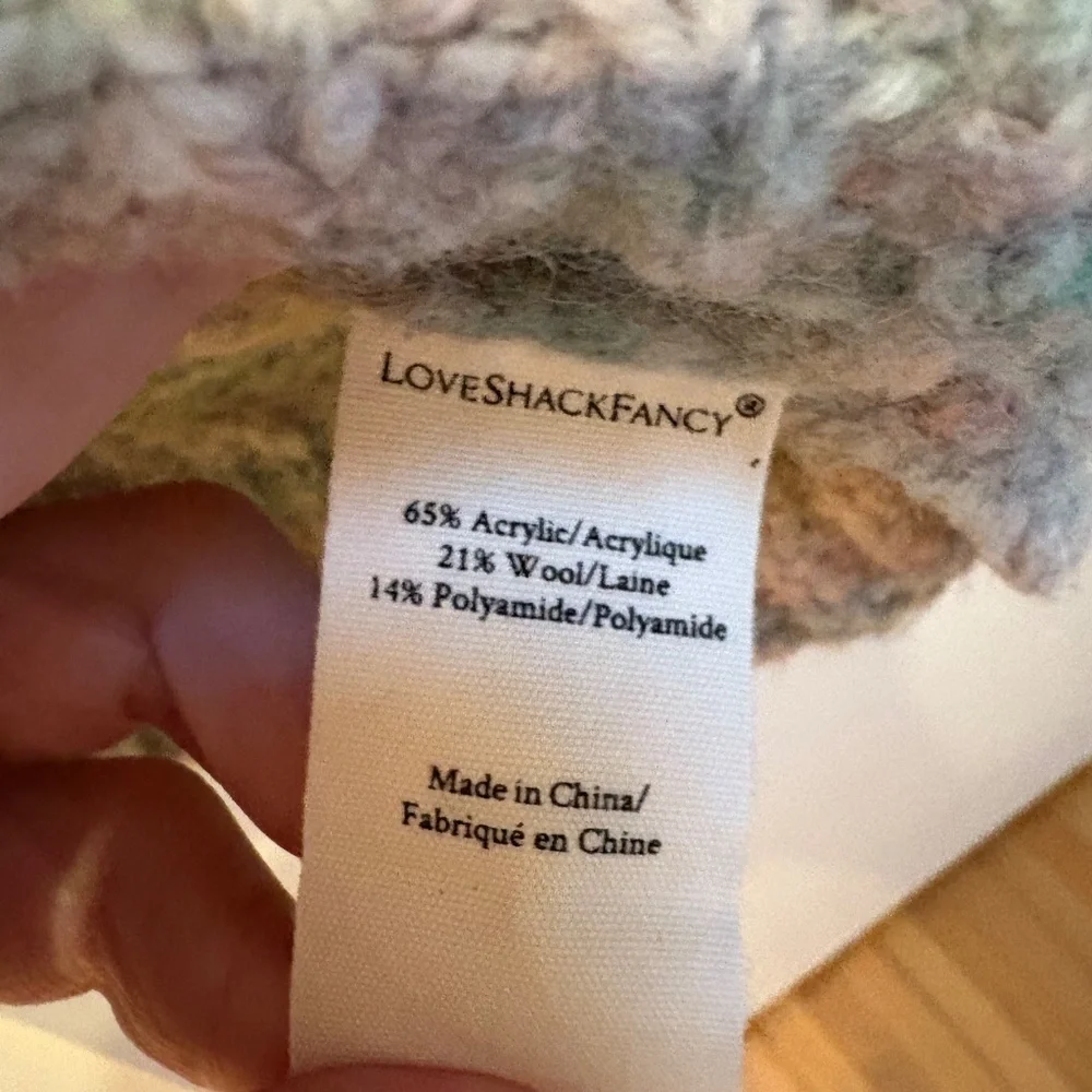 LoveShackFancy  puff sleeve sweater